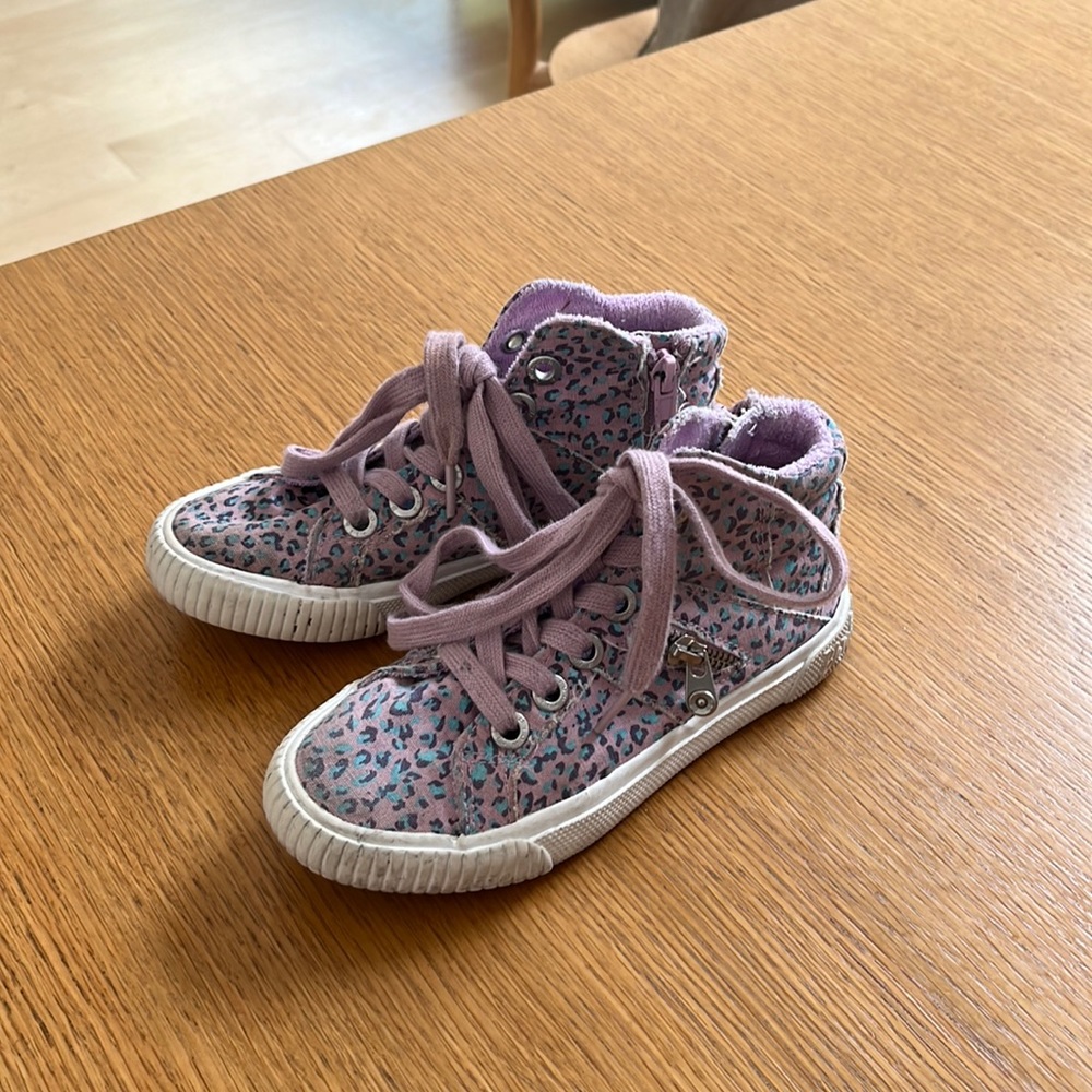 Blowfish girls multi color leopard high top size little girl 13